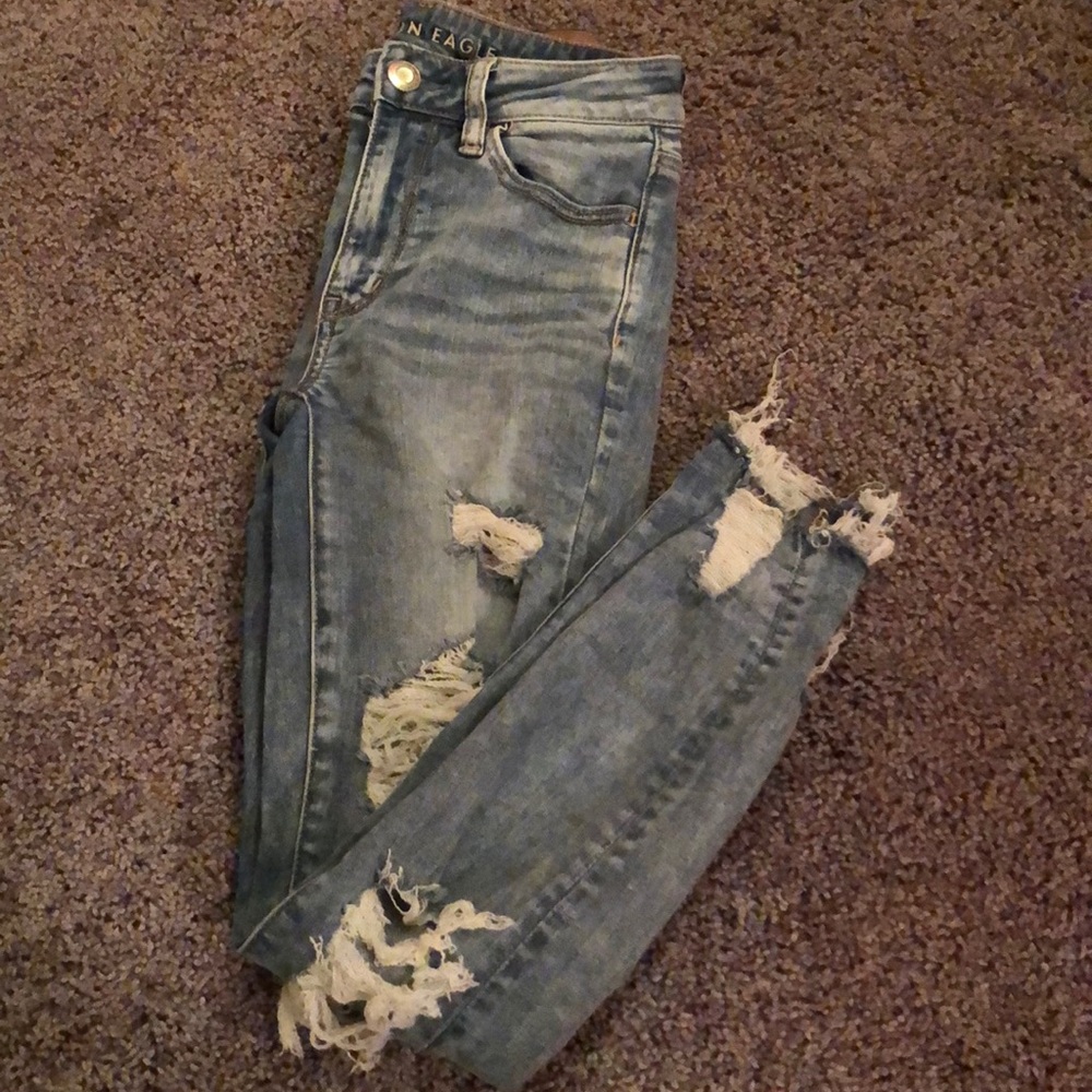 american eagle hi rise jegging